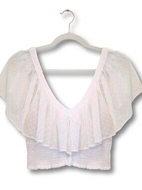 Forever 21 ruffle crop top